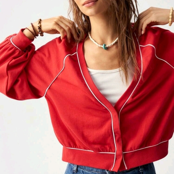 Vacation Knit Colorblock V-Neck Loose Regular Women Cardigan - Picture 3 of 7